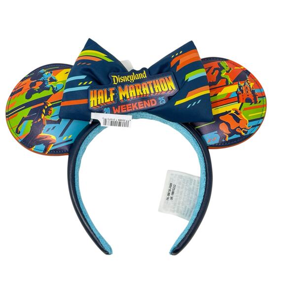 Disney Marvel Disneyland Half Marathon Weekend 2025 Minnie Ears Headband NEW - Picture 1 of 12